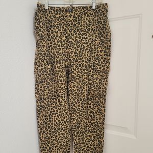 Ladies animal print cargo pants NEW